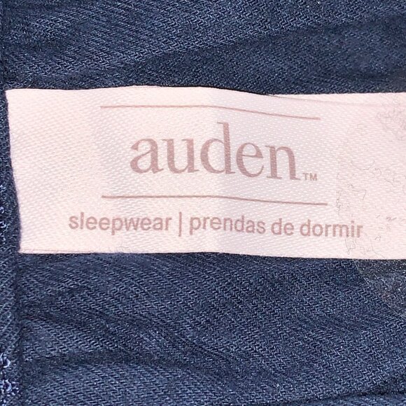 Auden Womens Navy Blue Polka Dot Wide-Leg Sleepwear Pants With Pockets Size XS - Picture 9 of 10